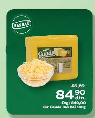 Sir Gauda Baš Baš 100g
