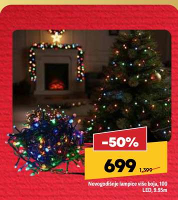 Novogodišnje lampice više boja