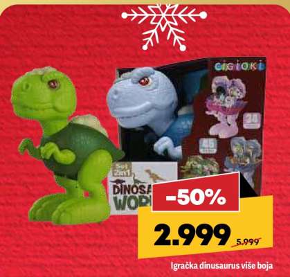 Igračka dinosaurus više boja