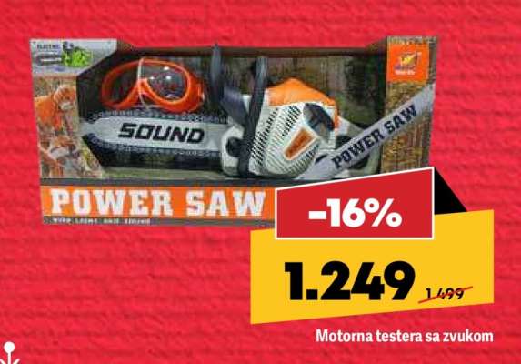 Motorna testera sa zvukom