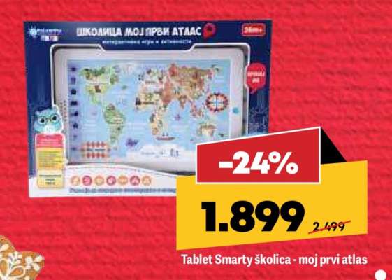 Tablet Smarty školica - moj prvi atlas