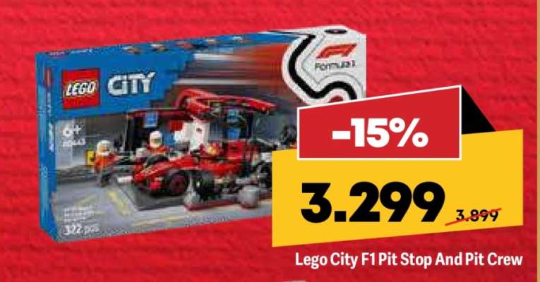 Lego City F1 Pit Stop And Pit Crew