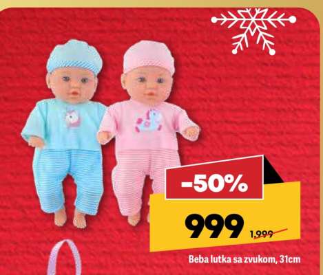 Beba lutka sa zvukom, 31cm