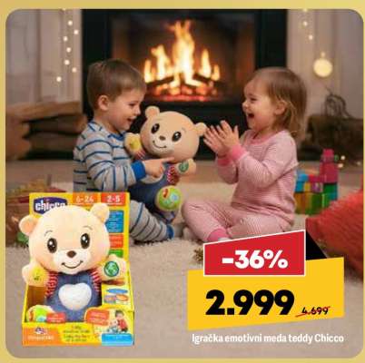 Igračka emotivni meda teddy Chicco
