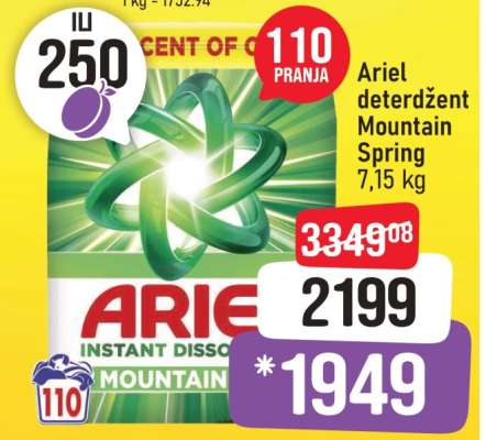 Ariel deterdžent Mountain Spring 7,15 kg