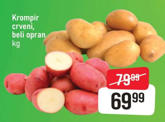 Krompir crveni, beli opran