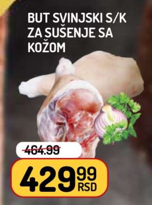 But svinjski s/k za sušenje sa kožom