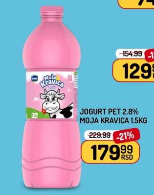 JOGURT PET 2.8% MOJA KRAVICA 1,5kg