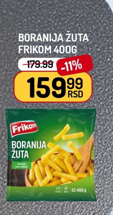 Boranija žuta Frikom 400g