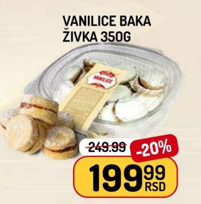 VANILICE BAKA ŽIVKA 350g