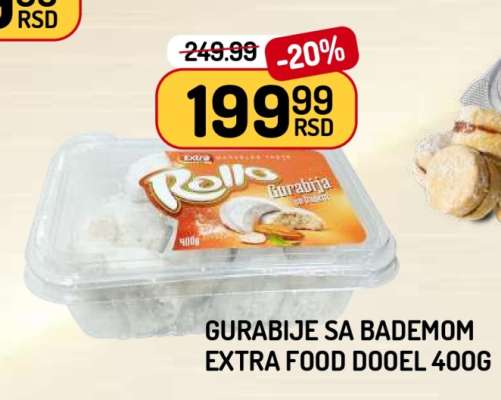 Gurabije sa bademom Extra Food Dooel 400g