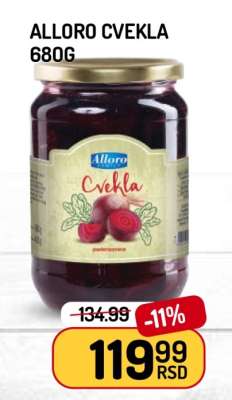 Alloro Cvekla 680g
