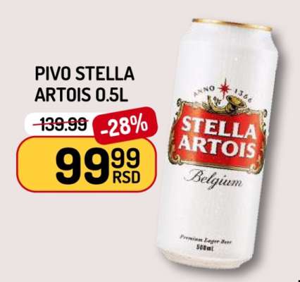 Pivo Stella Artois 0.5l