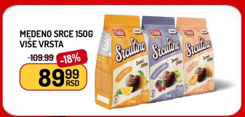 MEDENO SRCE 150g VIŠE VRSTA
