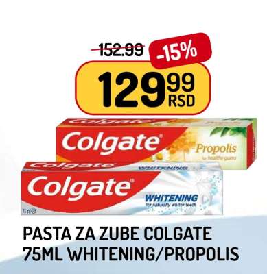 Pasta za zube Colgate 75ml Whitening/Propolis