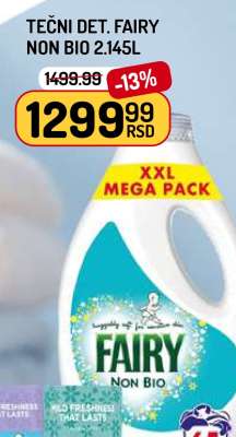 Tečni det. Fairy Non Bio 2.145L