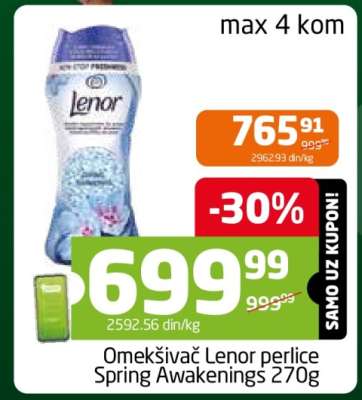 Omekšivač Lenor perlice Spring Awakenings 270g