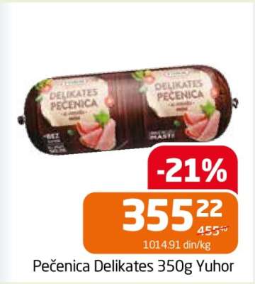 Pečenica Delikates 350g Yuhor