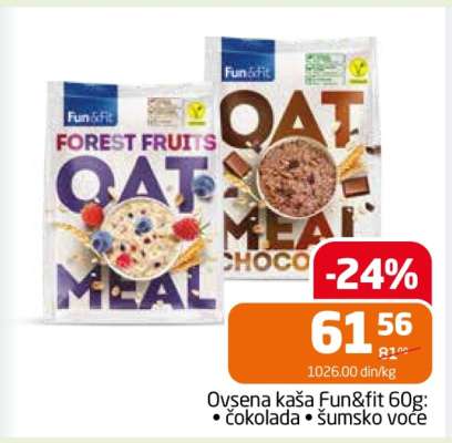 Ovsena kaša Fun&fit 60g
