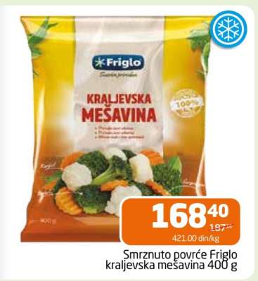 Smrznuto povrće Friglo kraljevska mešavina 400 g