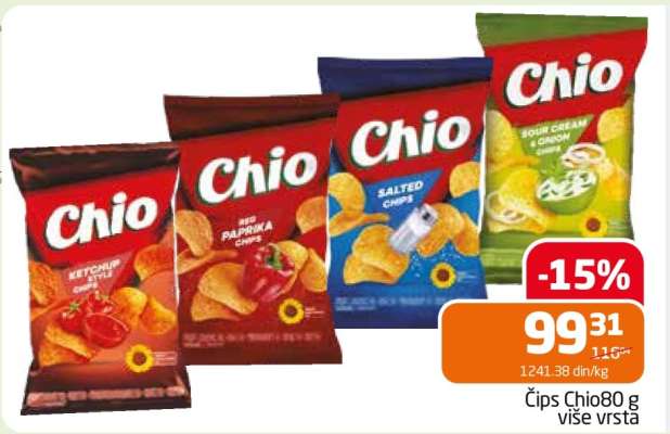 Čips Chio 80 g