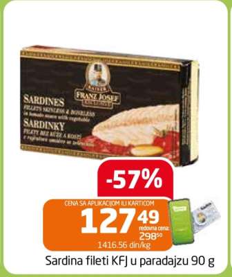Sardina fileti KFJ u paradajzu 90 g