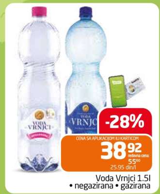 Voda Vrnci 1,5l