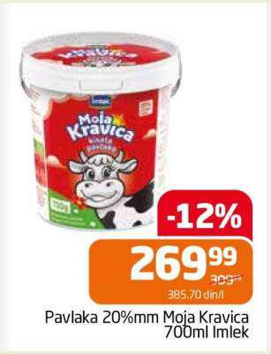 Pavlaka 20%mm Moja Kravica