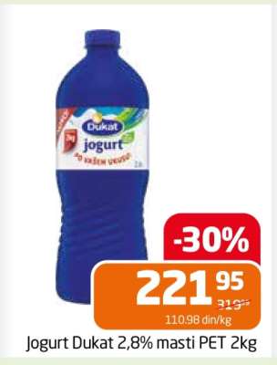 Jogurt Dukat 2,8% masti PET 2kg