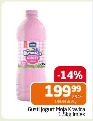 Gusti jogurt Moja Kravica 1,5kg Imlek
