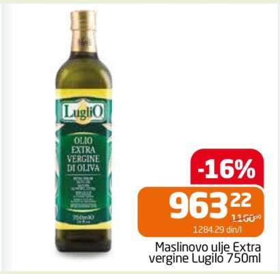 Maslinovo ulje Extra vergine Lugilo 750ml