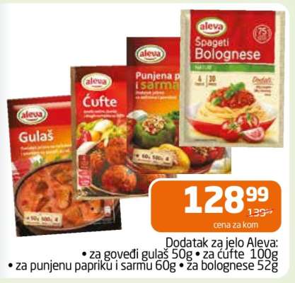 Aleva dodatak za jelo