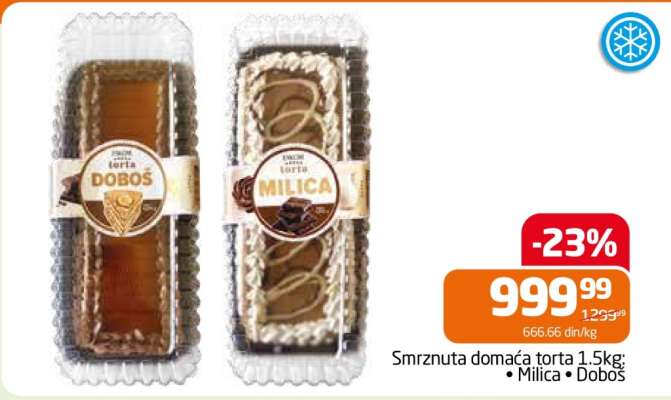 Smrznuta domaća torta 1.5kg