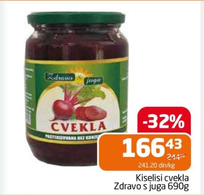 Kiselisi cvekla Zdravo s juga 690g