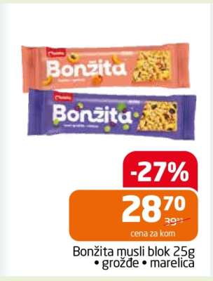 Bonžita musli blok 25g