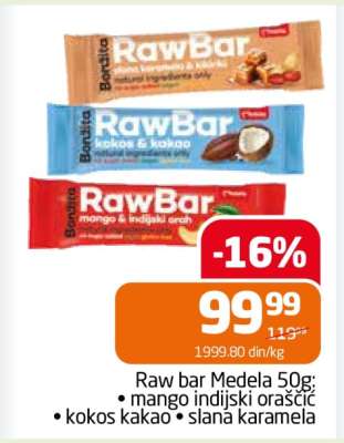Raw bar Medela 50g