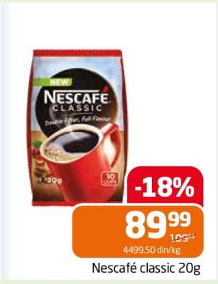 Nescafe classic 20g