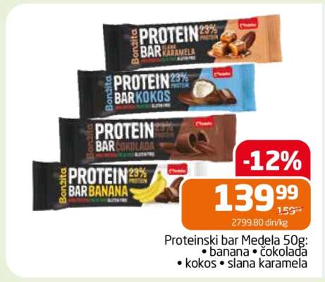 Proteinski bar Medela 50g