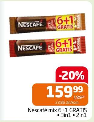 Nescafé mix 6+1 GRATIS