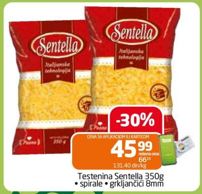 Testenina Sentella 350g