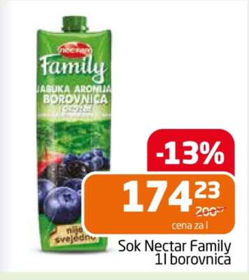 Sok Nectar Family 1l borovnica