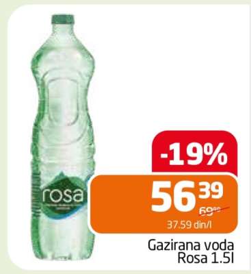 Gazirana voda Rosa 1.5l