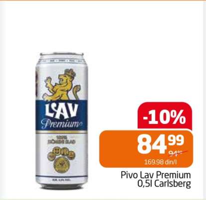 Pivo Lav Premium 0,5l Carlsberg