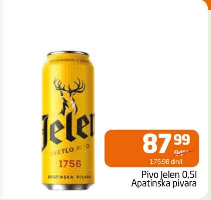 Pivo Jelen 0,5l Apatinska pivara