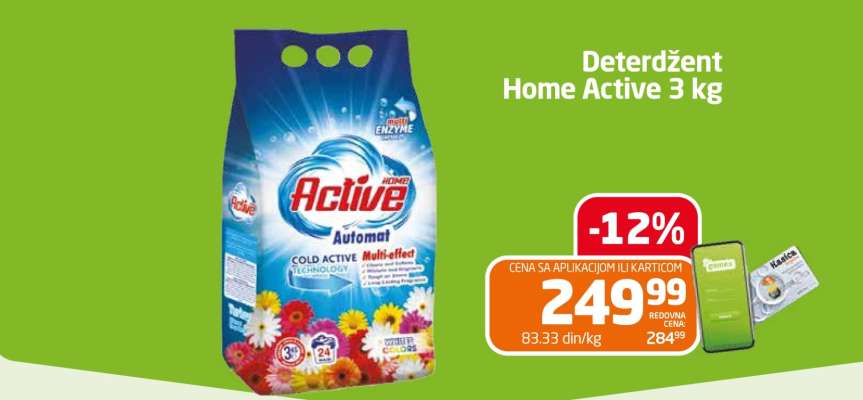 Deterdžent Home Active 3 kg