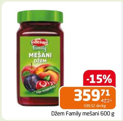 Džem Family mešani 600 g