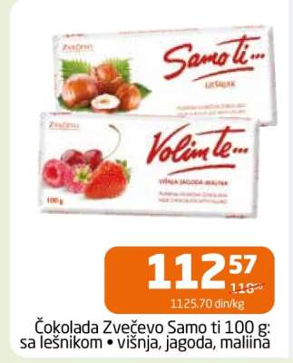 Čokolada Zvečevo Samo ti 100 g
