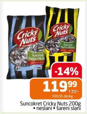 Suncokret Cricky Nuts 200g