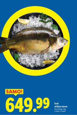 Svež očišćen šaran