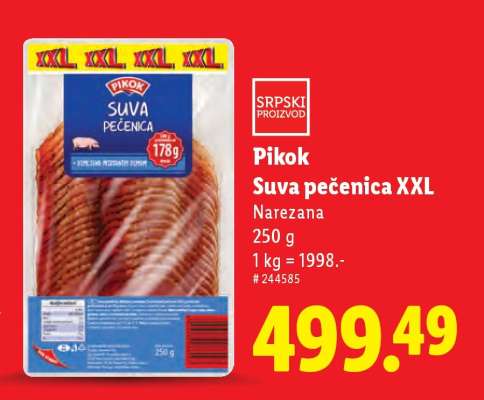Pikok Suva pečenica XXL